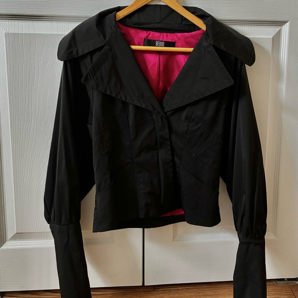 BEDO Rare vintage puff long sleeves big collar jacket